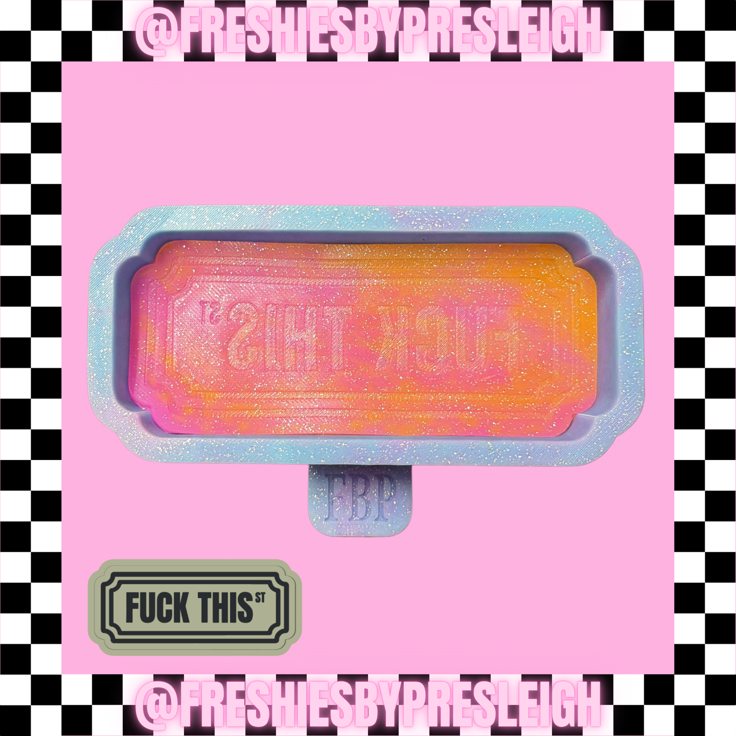 Street Sign Freshie (Insert) Mold