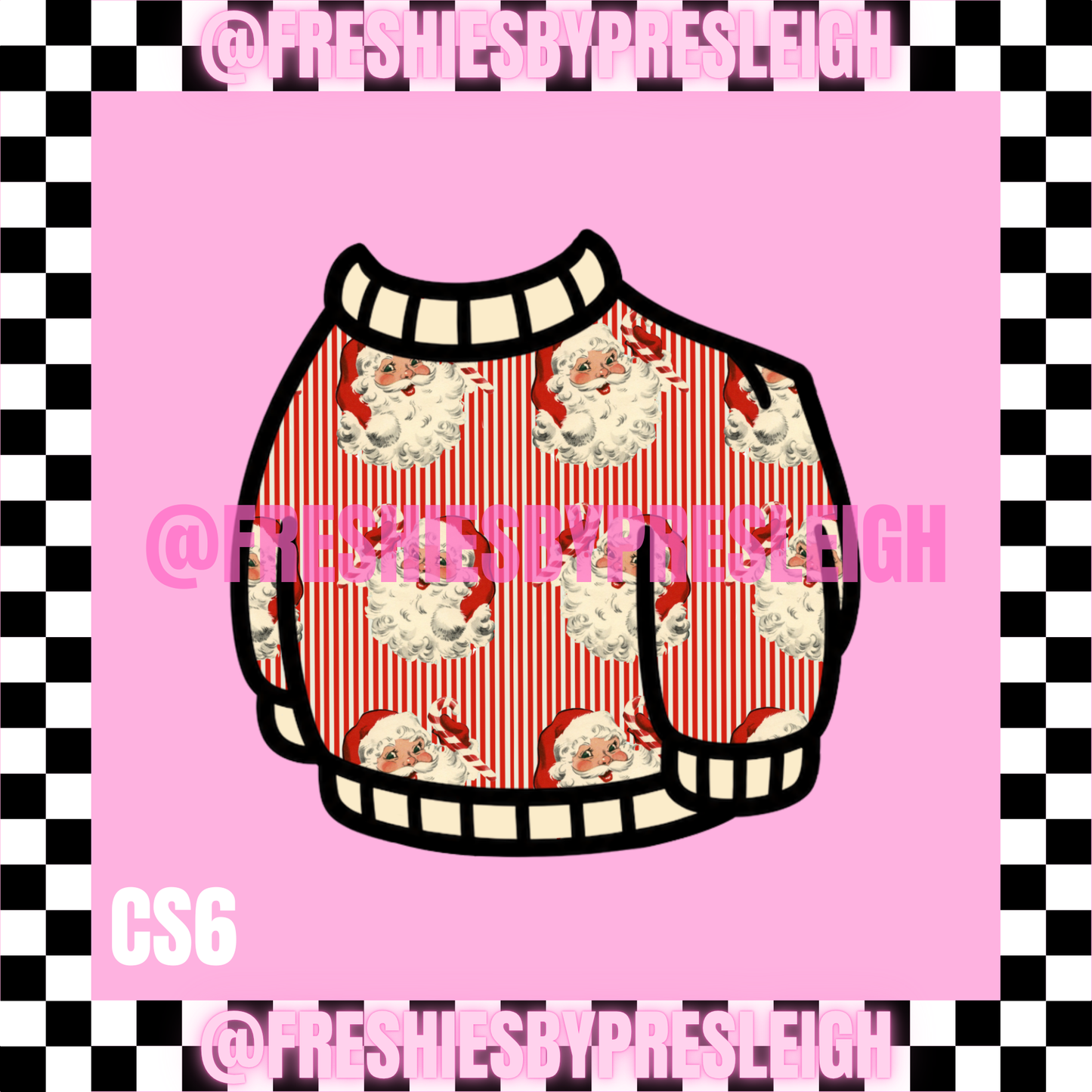 Sweater Goose Christmas/Winter Freshie Cardstock