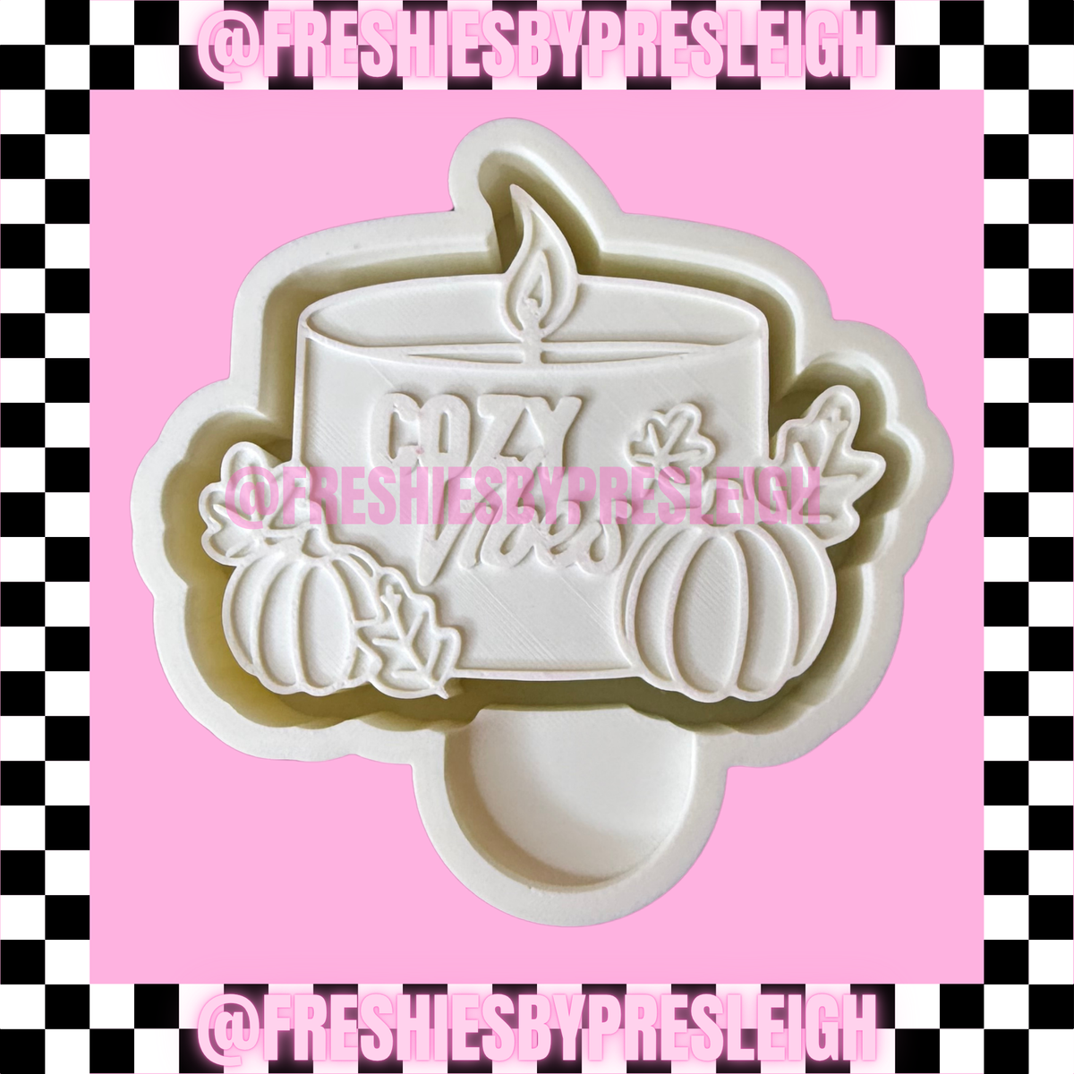Cozy Vibes Candle Freshie Mold
