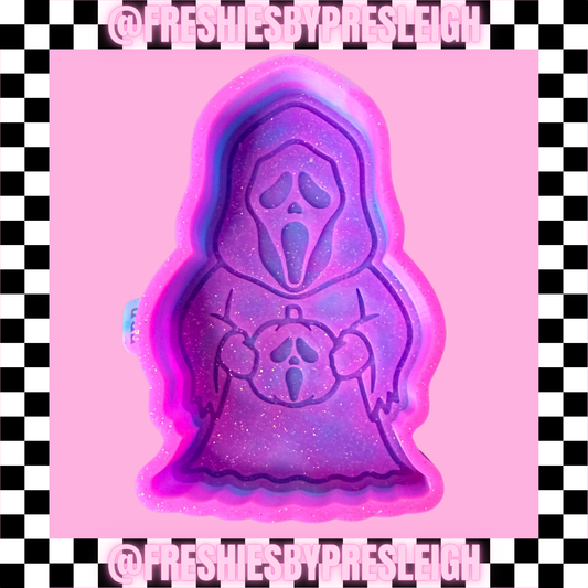 Ghost Face w/ Pumpkin Freshie Mold