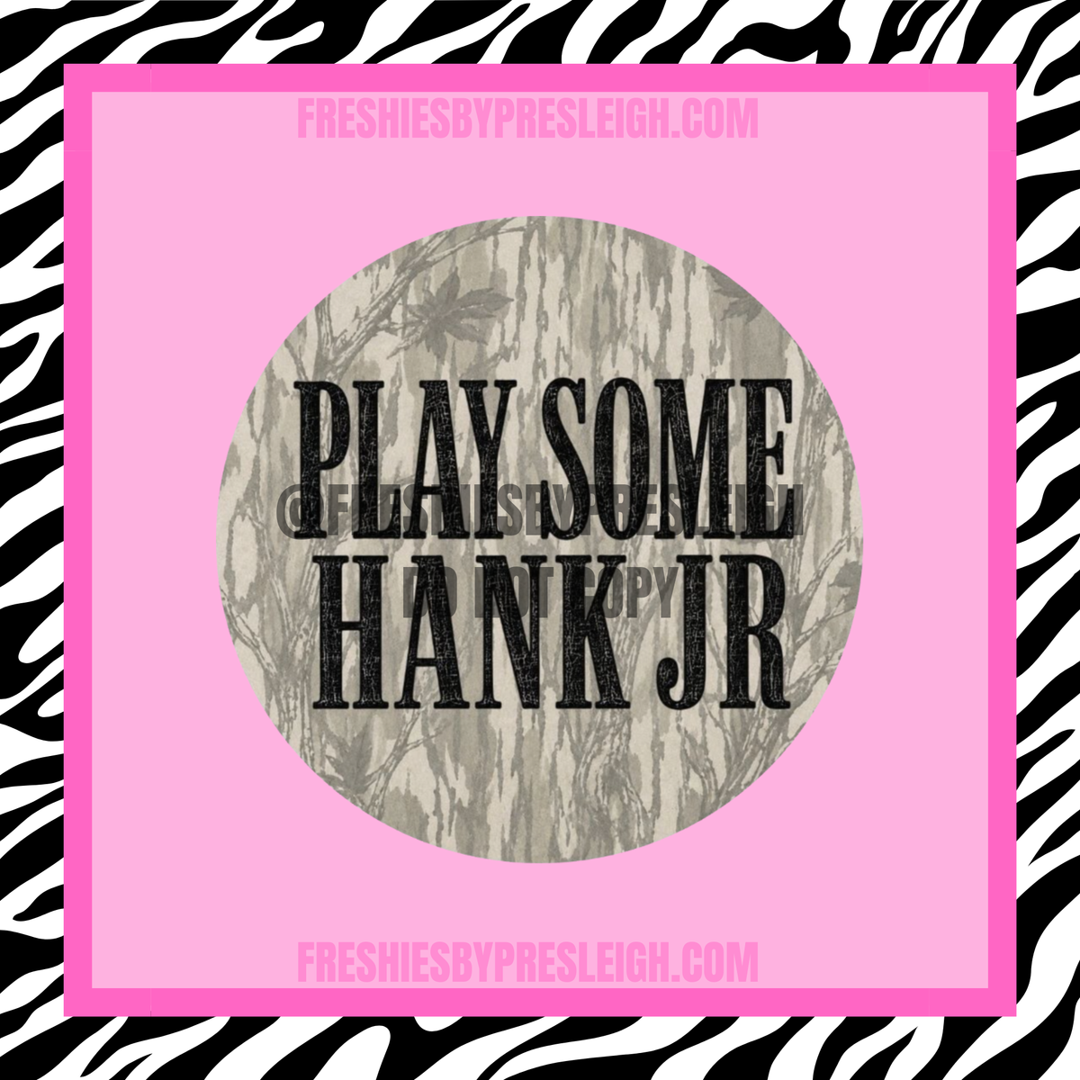 Camo Play Some H Jr Freshie Cardstock
