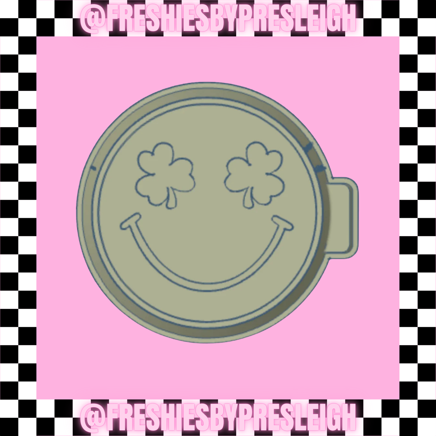 Clover Smiley Freshie Mold