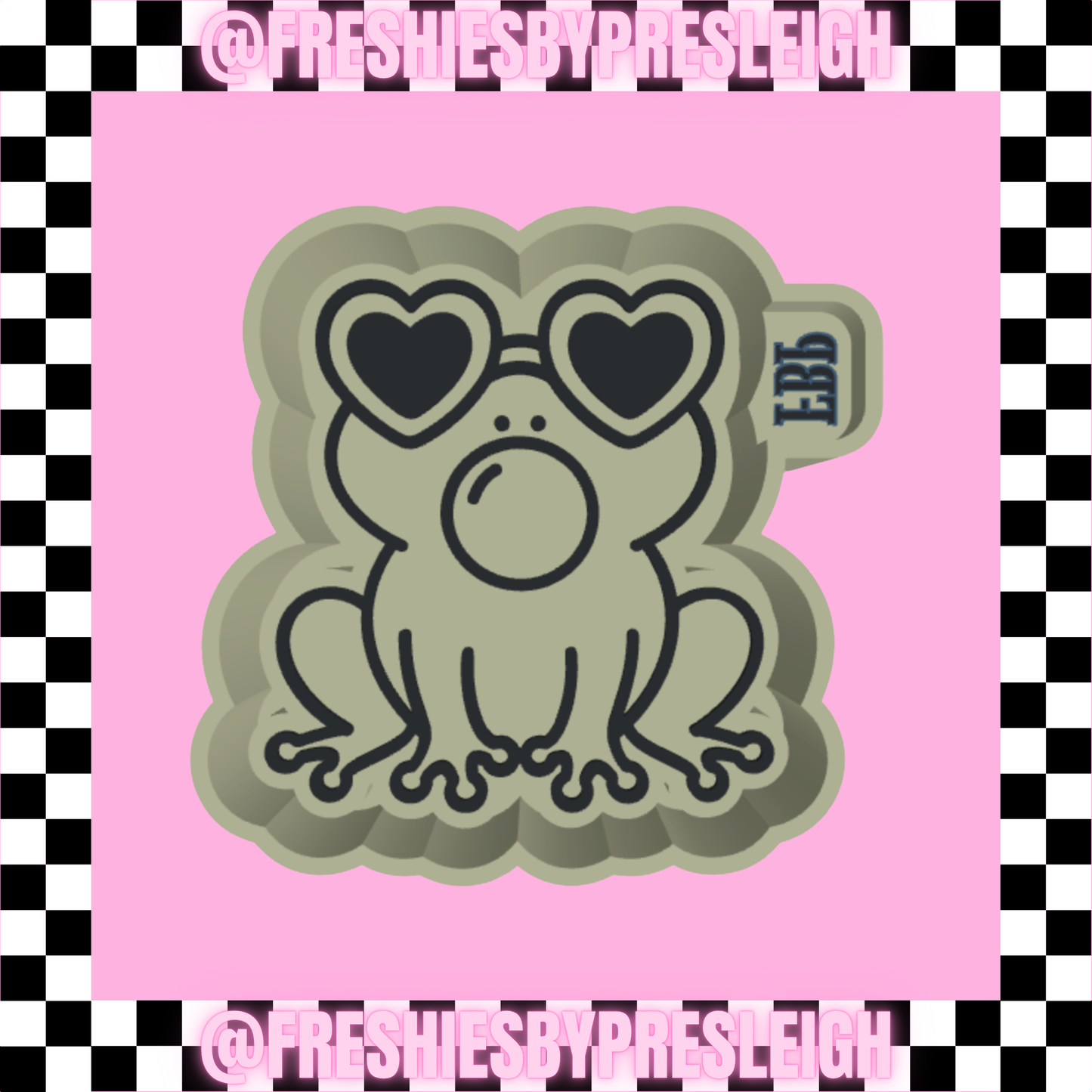 Bubblegum Frog Freshie Mold