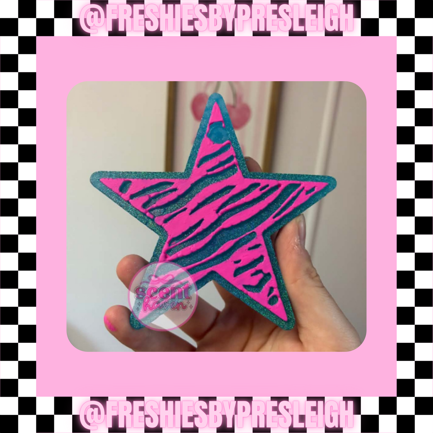 Zebra Star Freshie Mold
