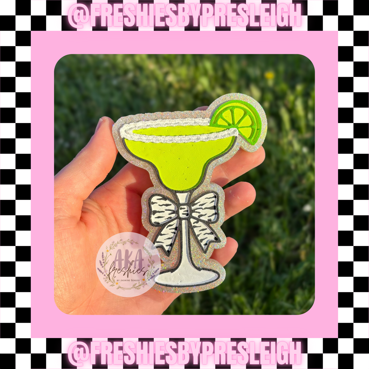 Margarita Bow Glass Freshie Mold