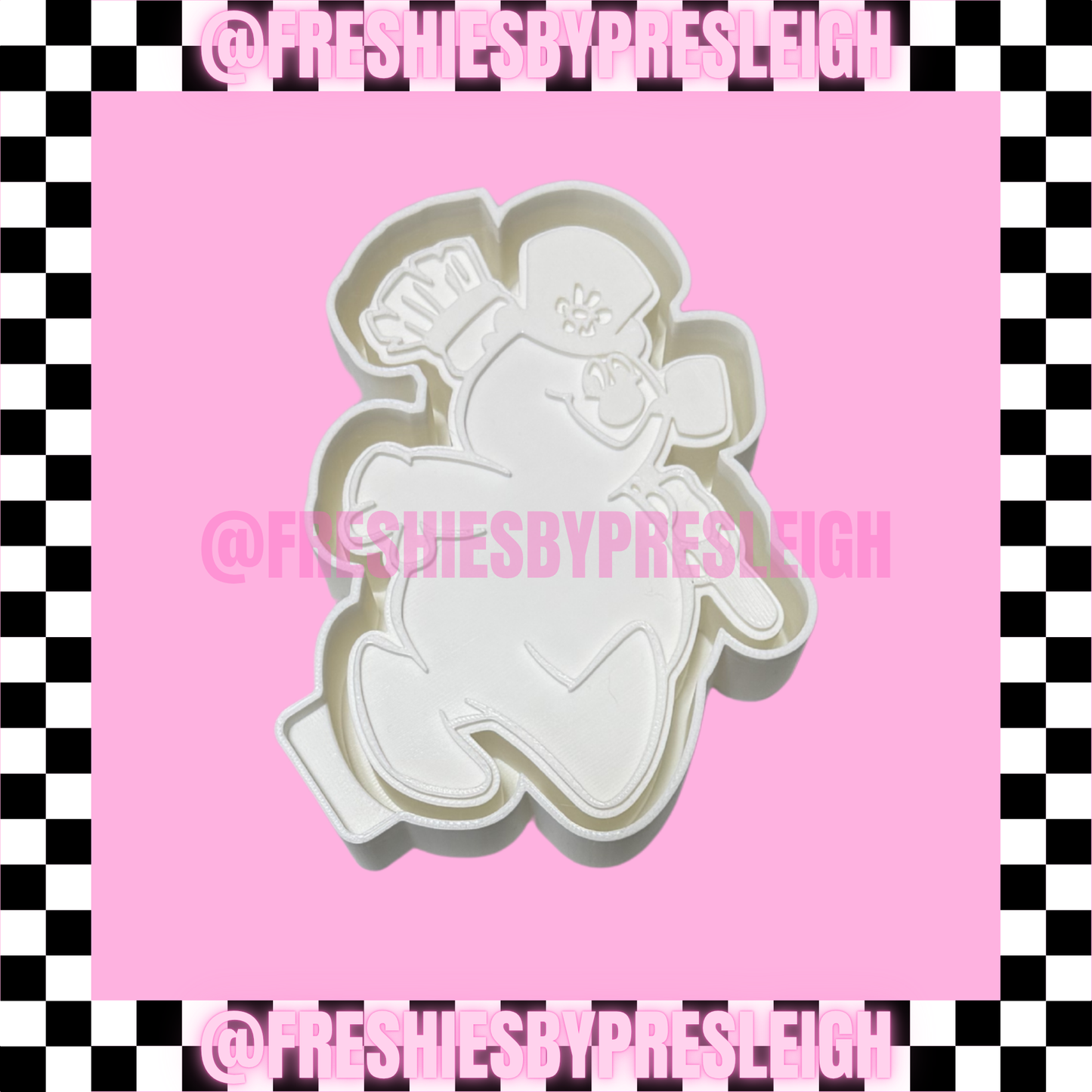 The Snowman Freshie Mold