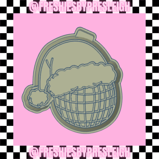 Santa Hat Disco Ball Freshie Mold