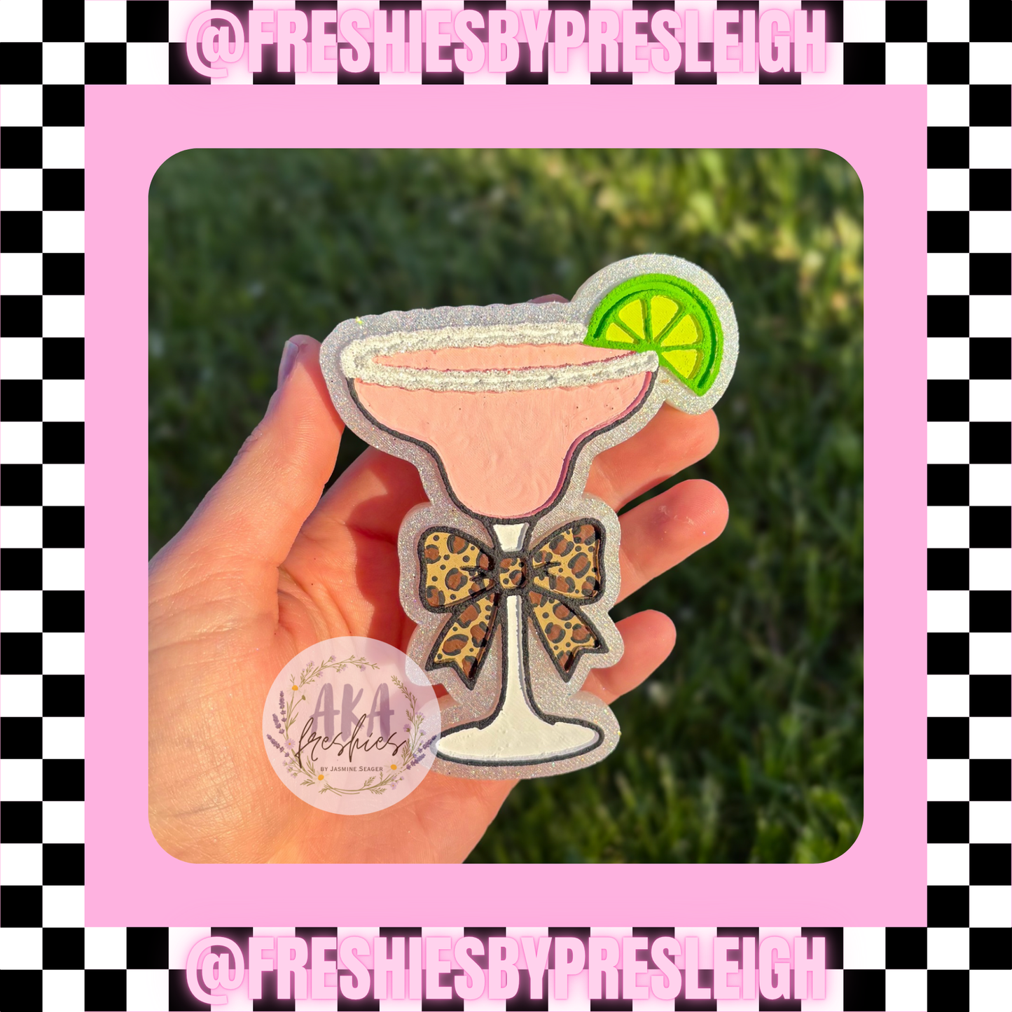 Margarita Bow Glass Freshie Mold