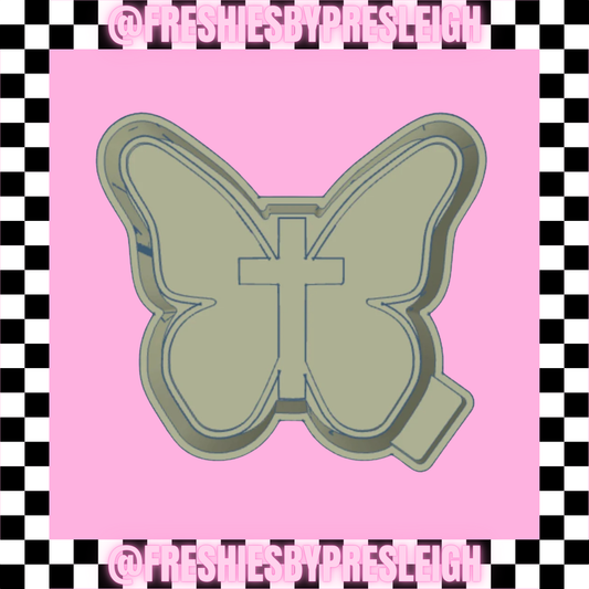 Faith Butterfly Freshie Mold