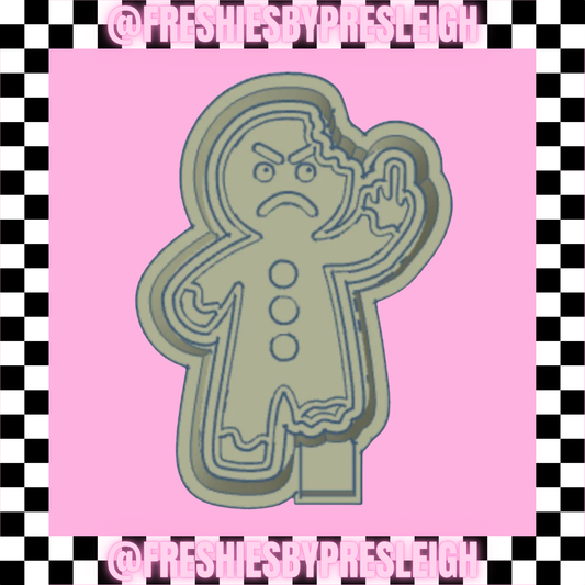 Gingerbread Birdie Freshie Mold