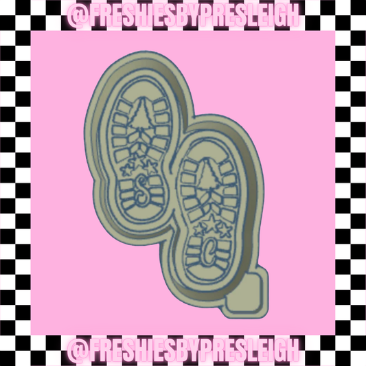 Santa Shoes Freshie Mold