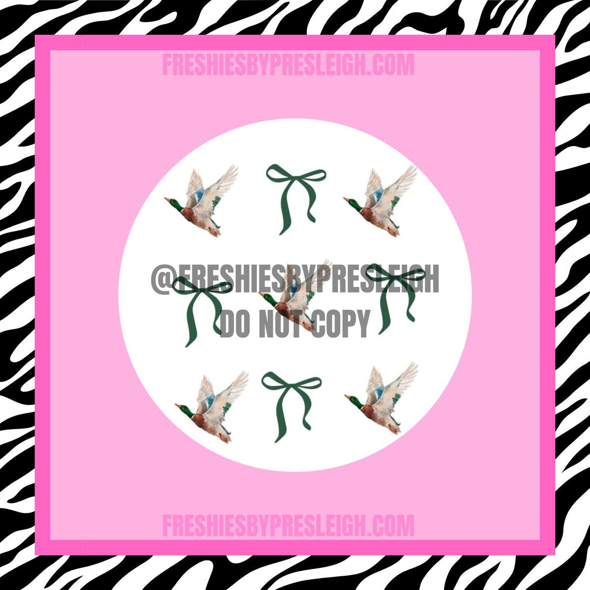 Duck Bows Freshie Cardstock