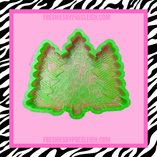 Christmas Tree Trio Freshie Mold