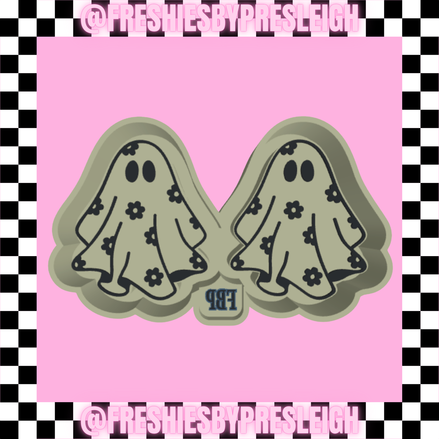 Floral Ghost Vents Freshie Mold