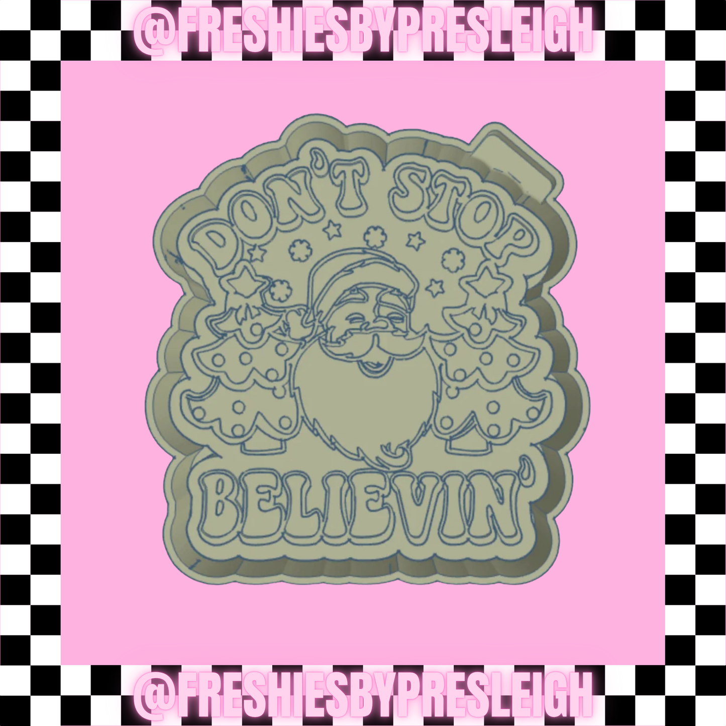 Don't Stop Believin' Freshie Mold