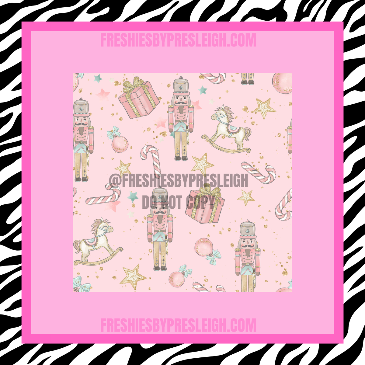 Girly Christmas Freshie Cardstock