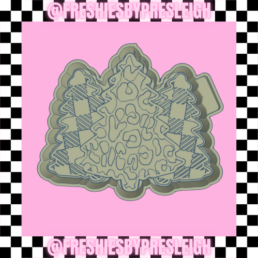 Christmas Tree Trio Freshie Mold
