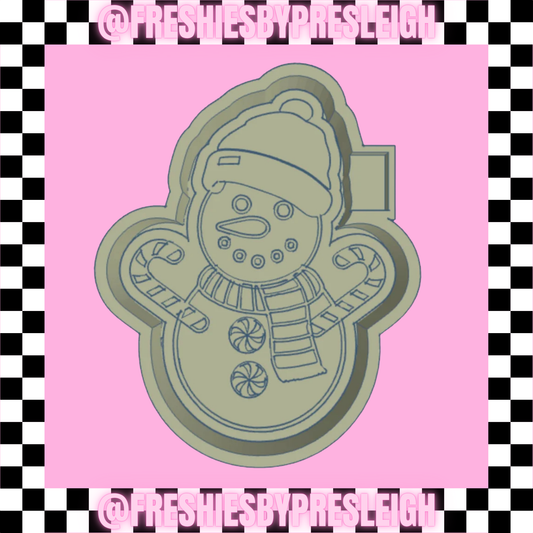 Beanie Snowman Freshie Mold