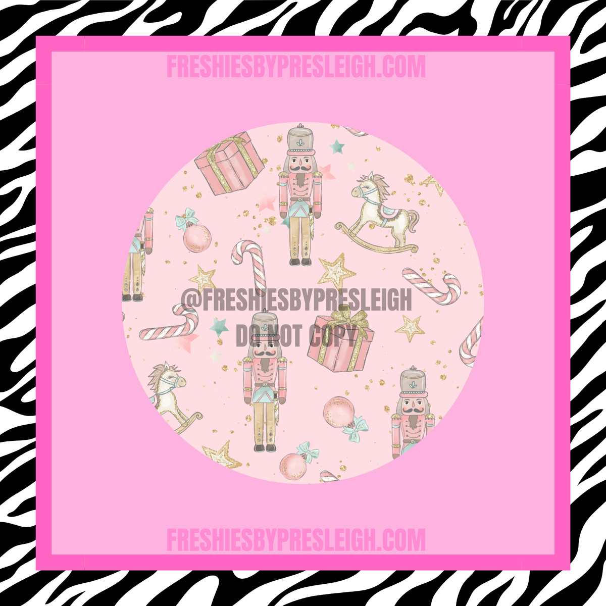 Girly Christmas Freshie Cardstock