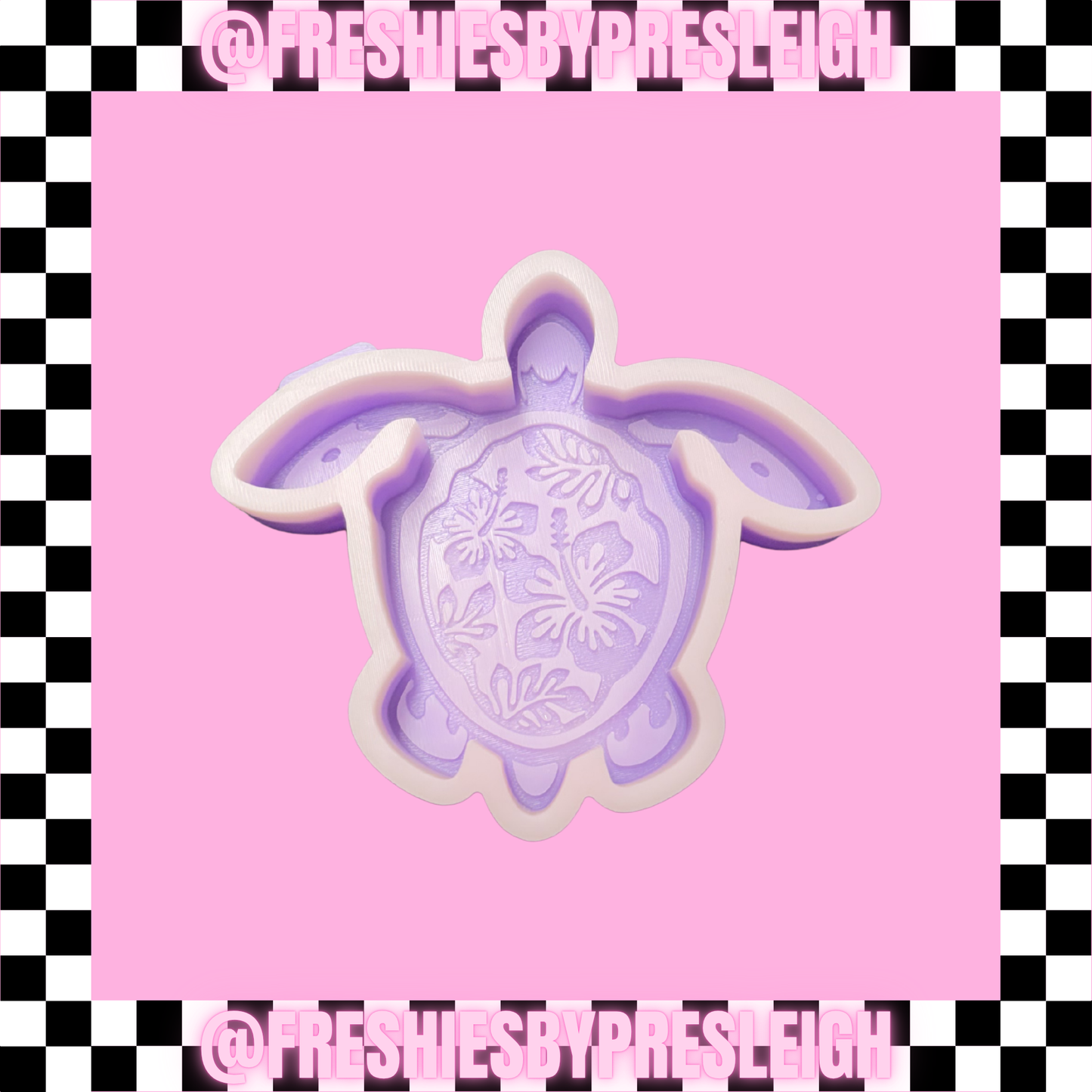 Floral Turtle Freshie Mold