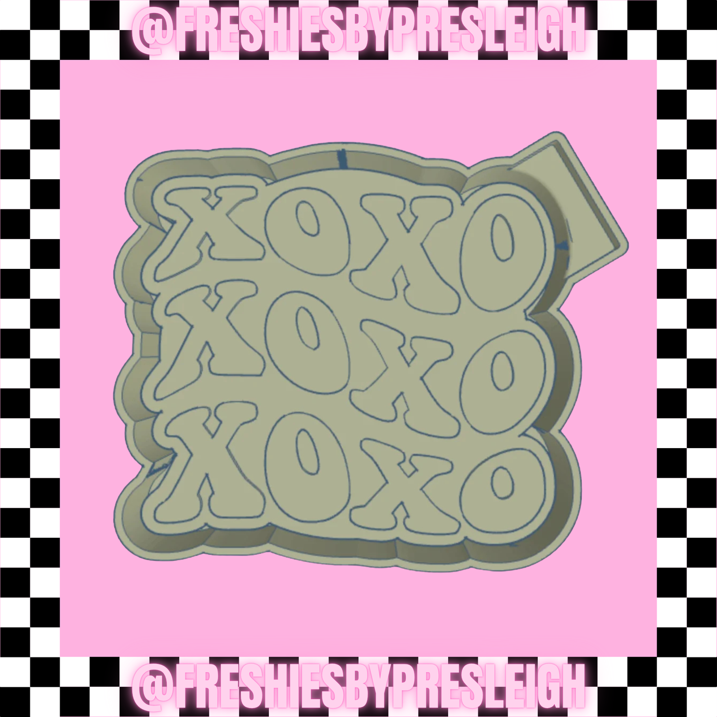 XOXO Repeat Freshie Mold