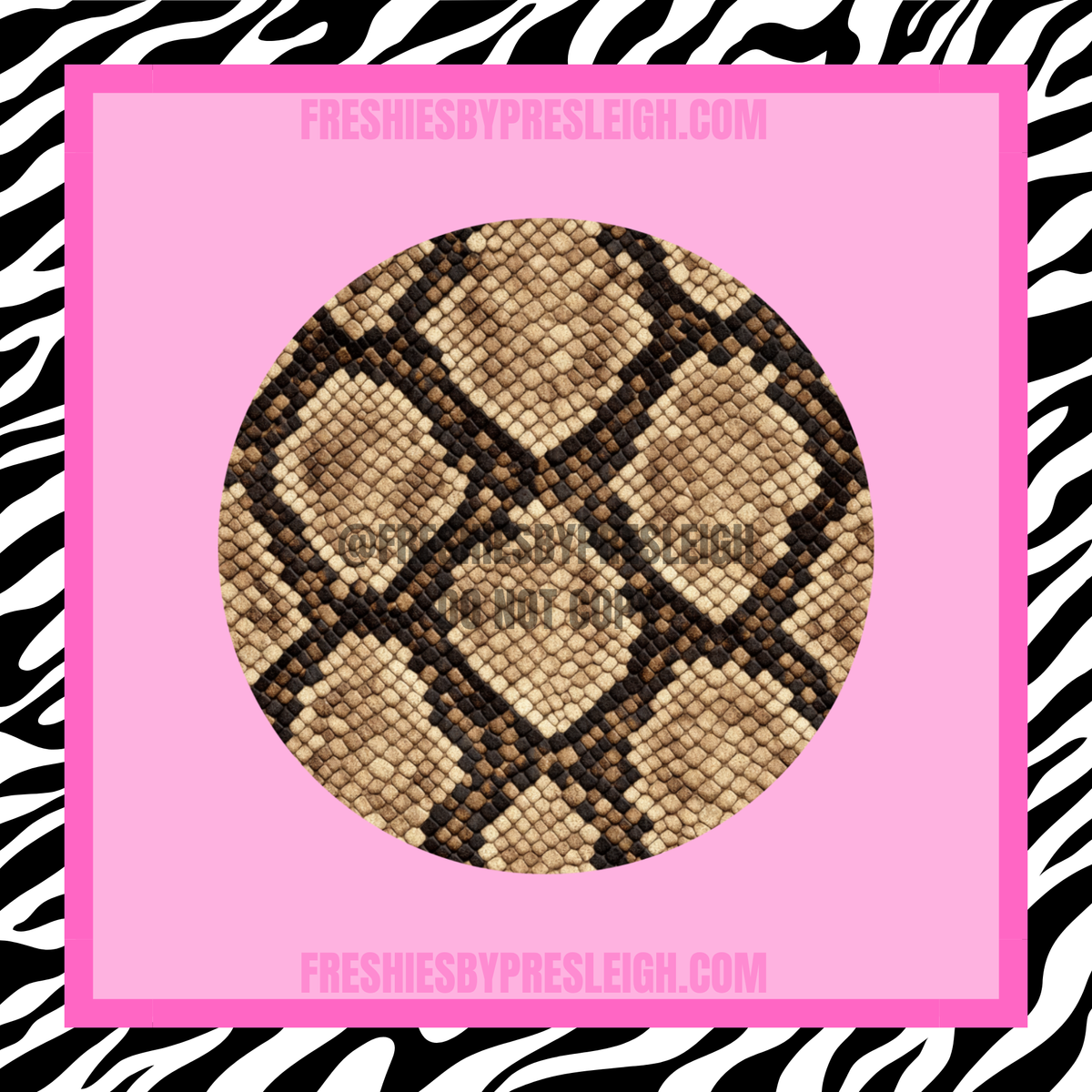 Snake Print Freshie Cardstock