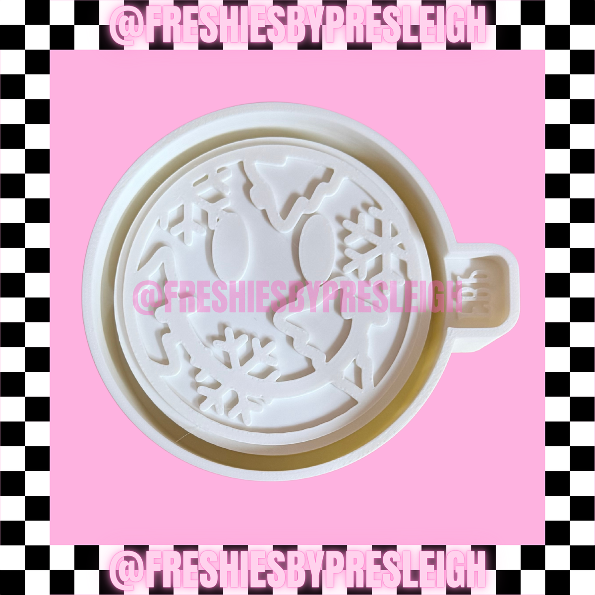 Christmas Smiley Freshie Mold