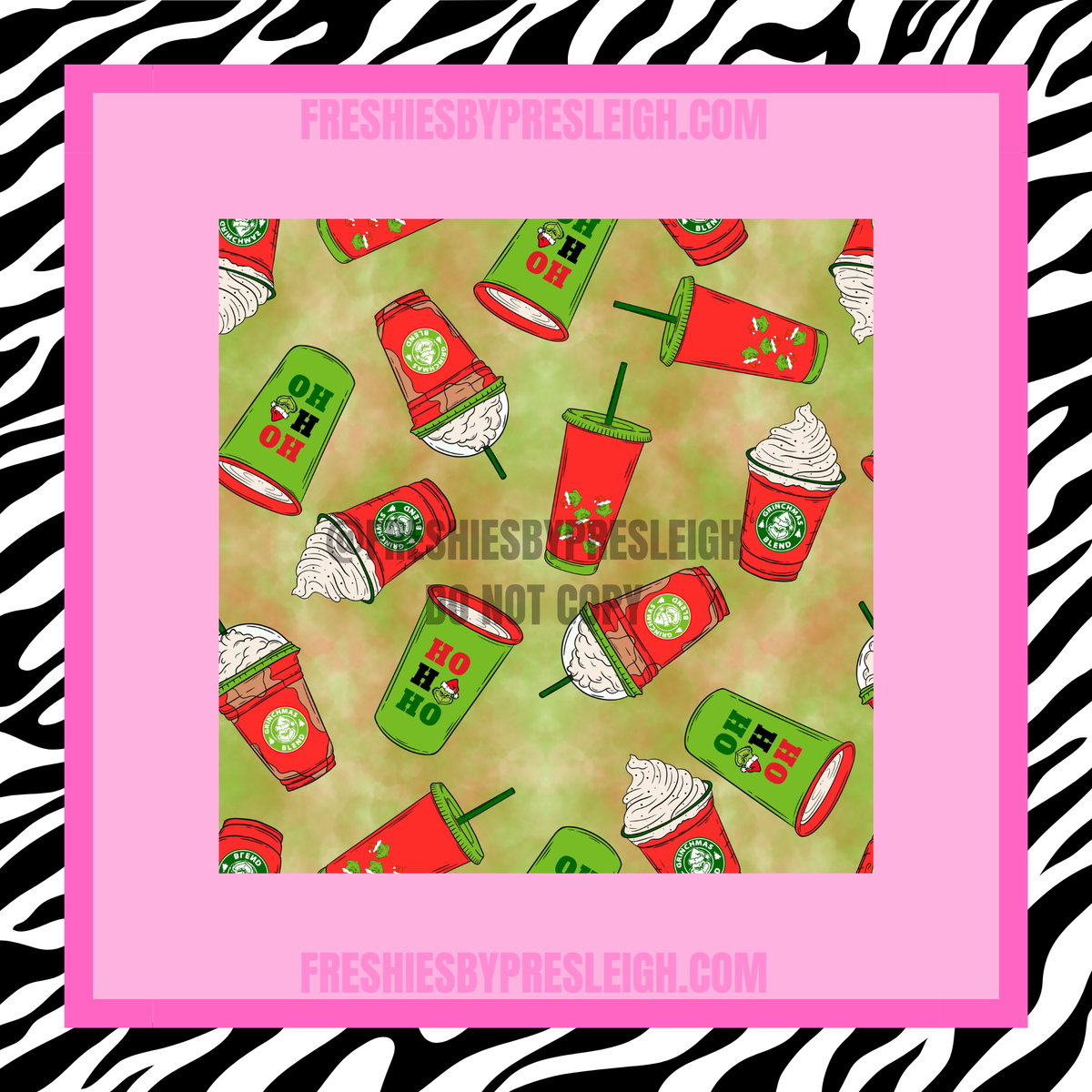 Christmas Coffee Freshie Cardstock