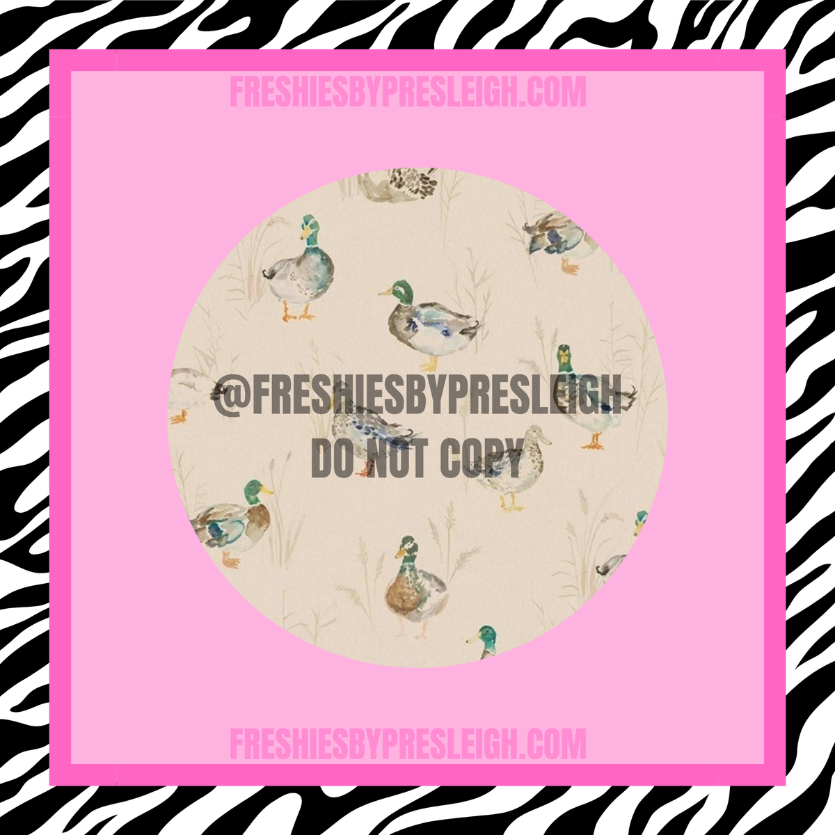 Vintage Ducks Freshie Cardstock