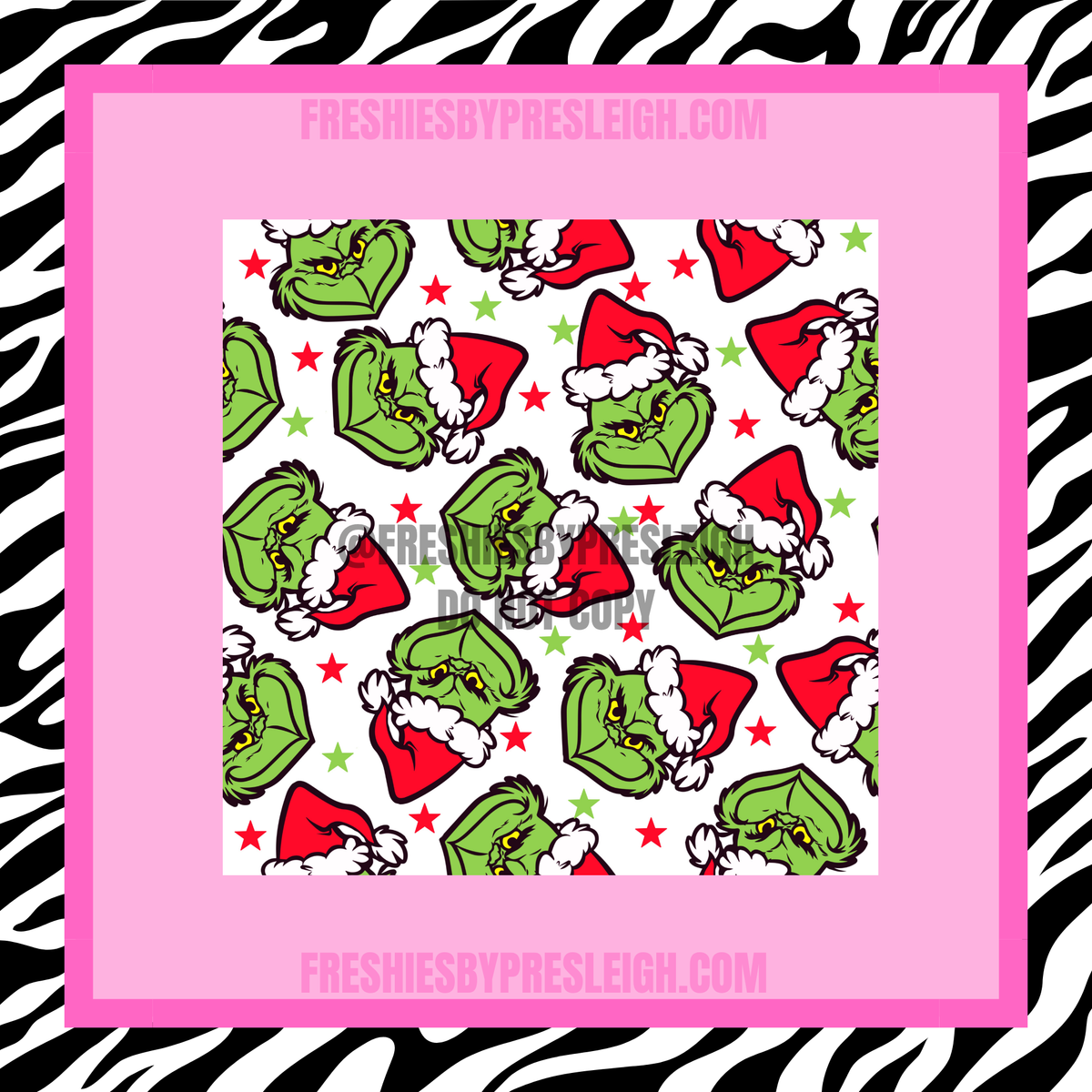 Red G Man Hats Freshie Cardstock