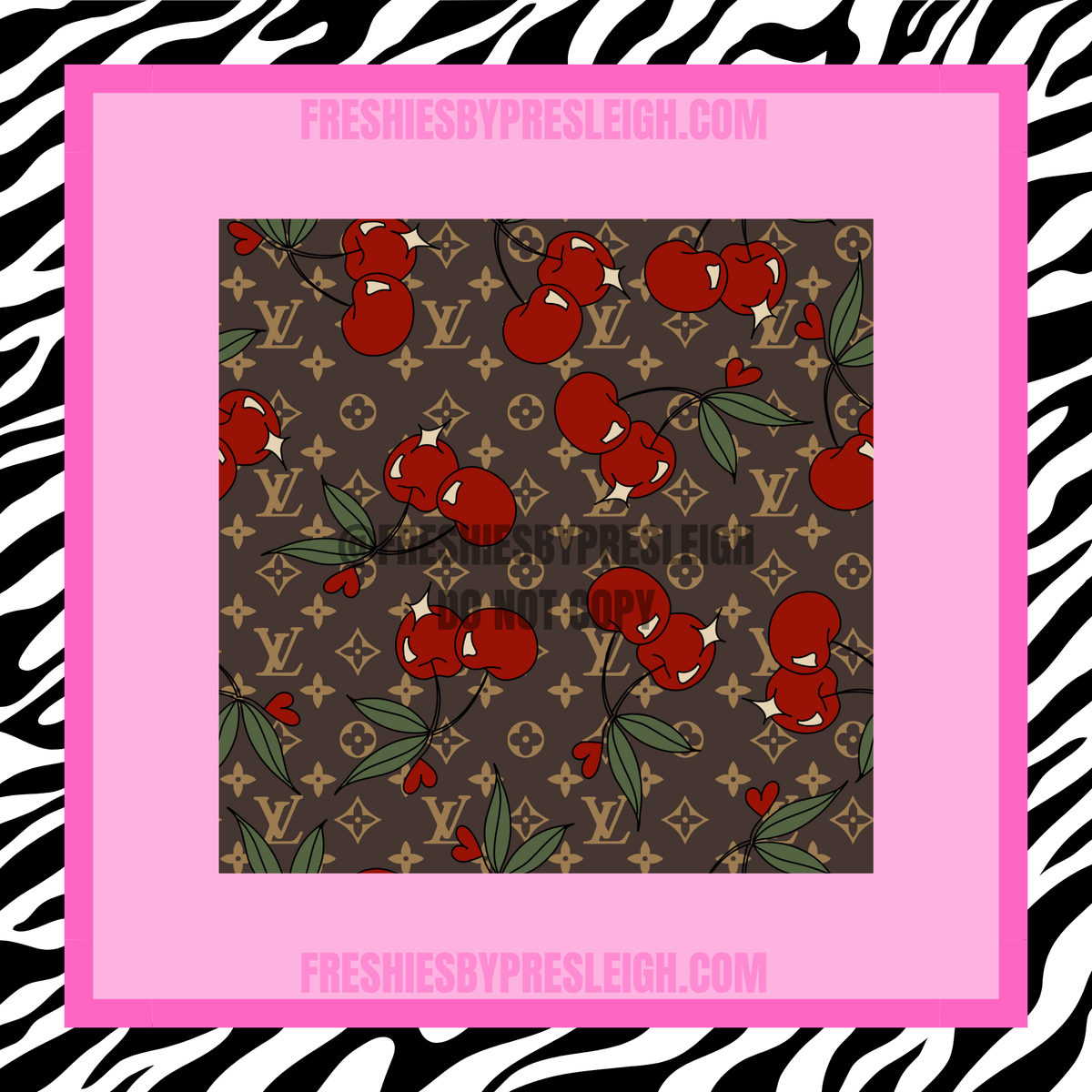Boujee Cherries Freshie Cardstock