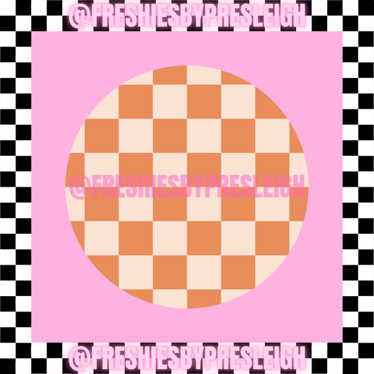 Fall Checkered Freshie Card Stock