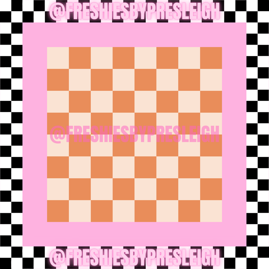 Fall Checkered Freshie Card Stock