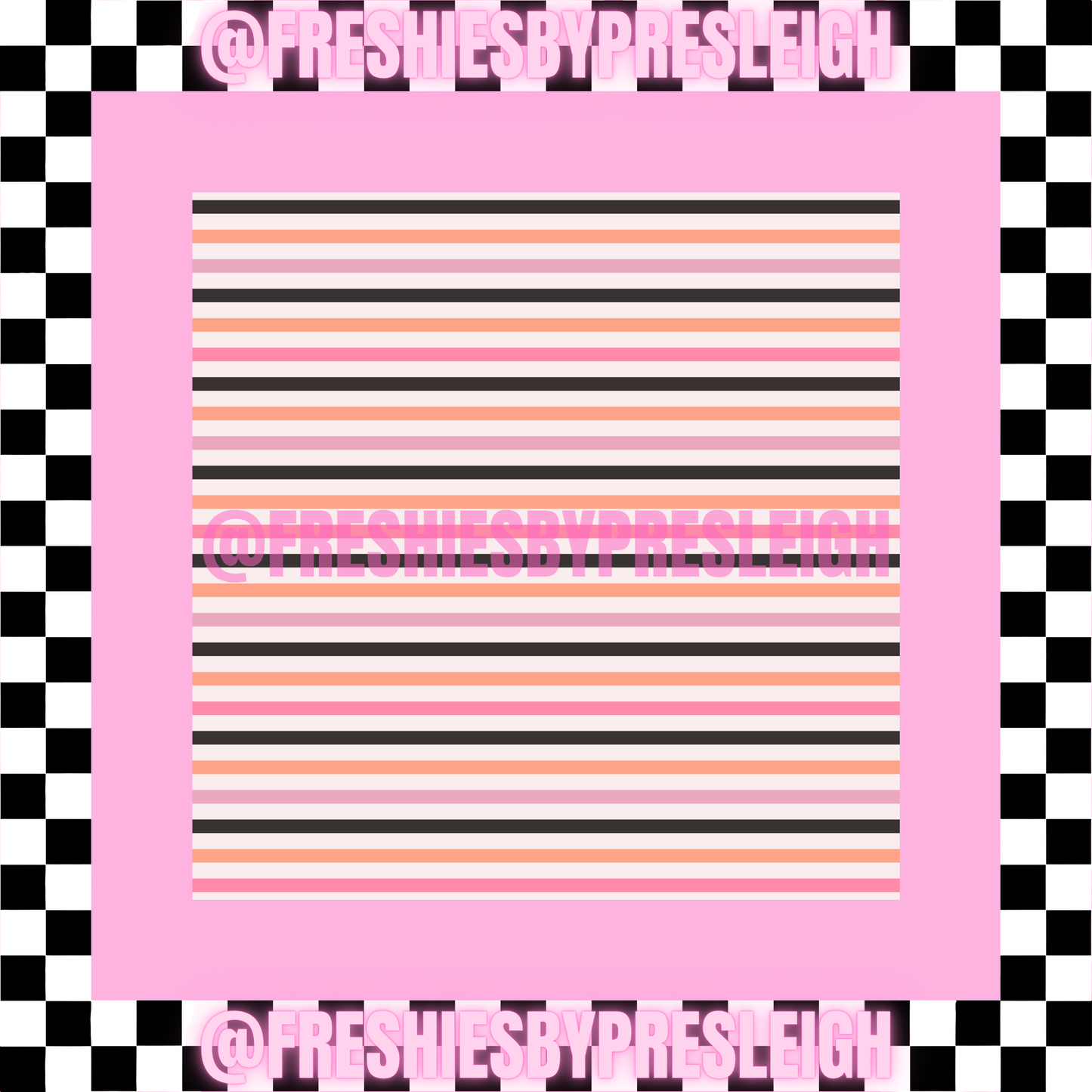 Halloween Stripes Freshie Card Stock