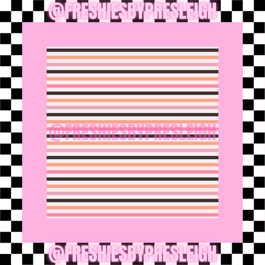Halloween Stripes Freshie Card Stock
