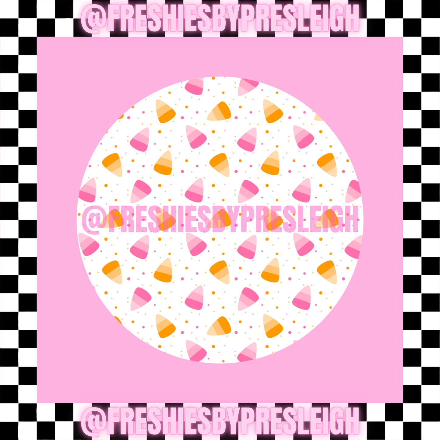 Candy Corn Freshie Card Stock