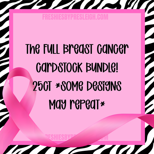 Entire Breast Cancer Awareness Cardstock Bundle