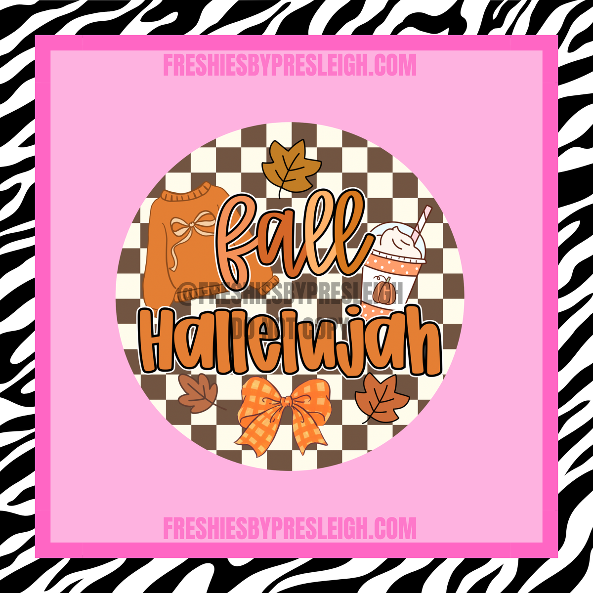 Fall Hallelujah Freshie Cardstock