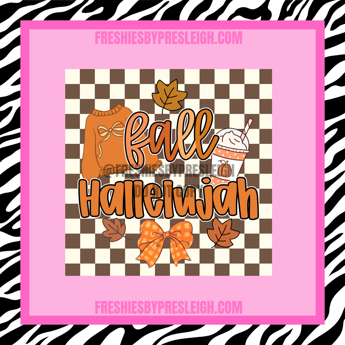 Fall Hallelujah Freshie Cardstock