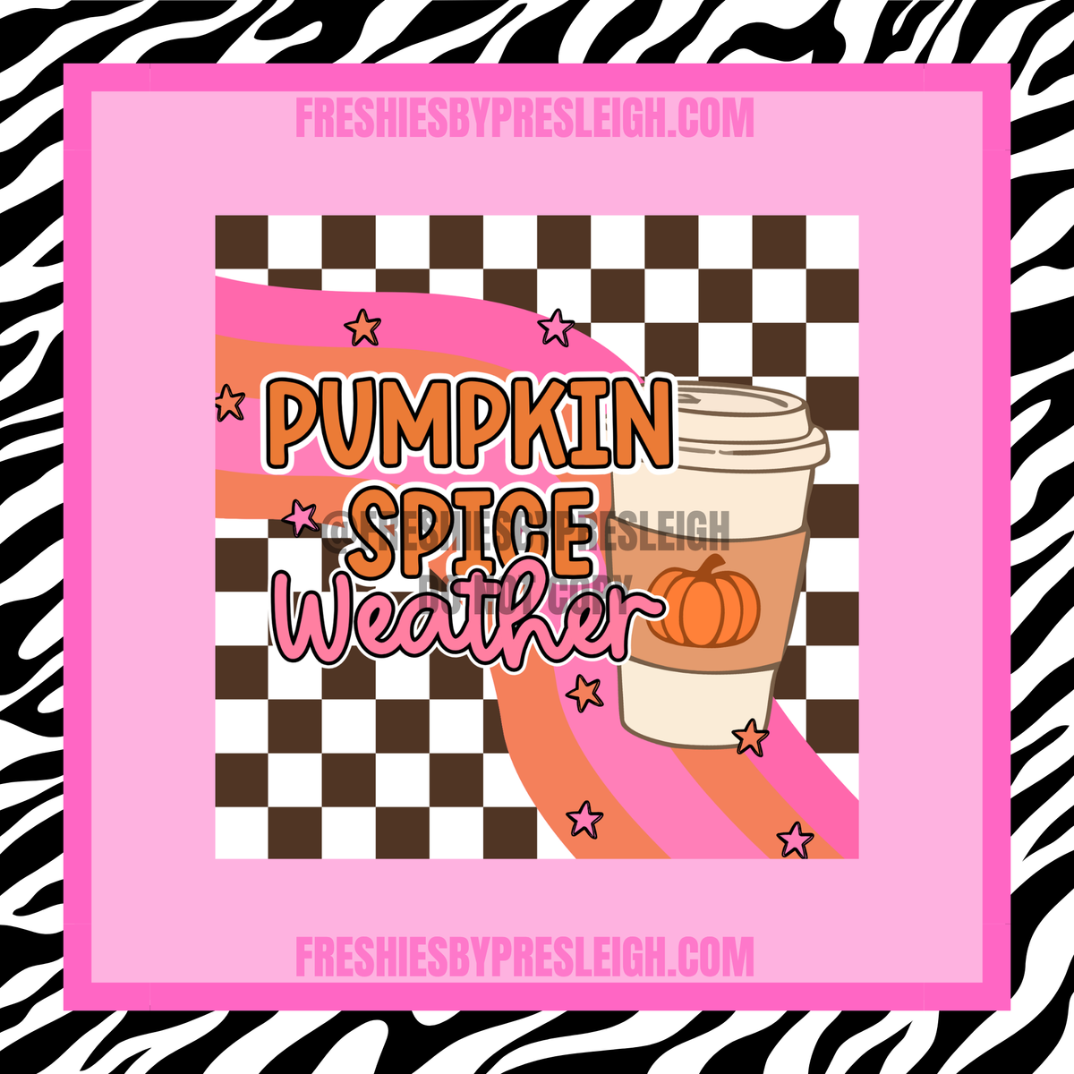 Pumpkin Spice Weather Freshie Cardstock