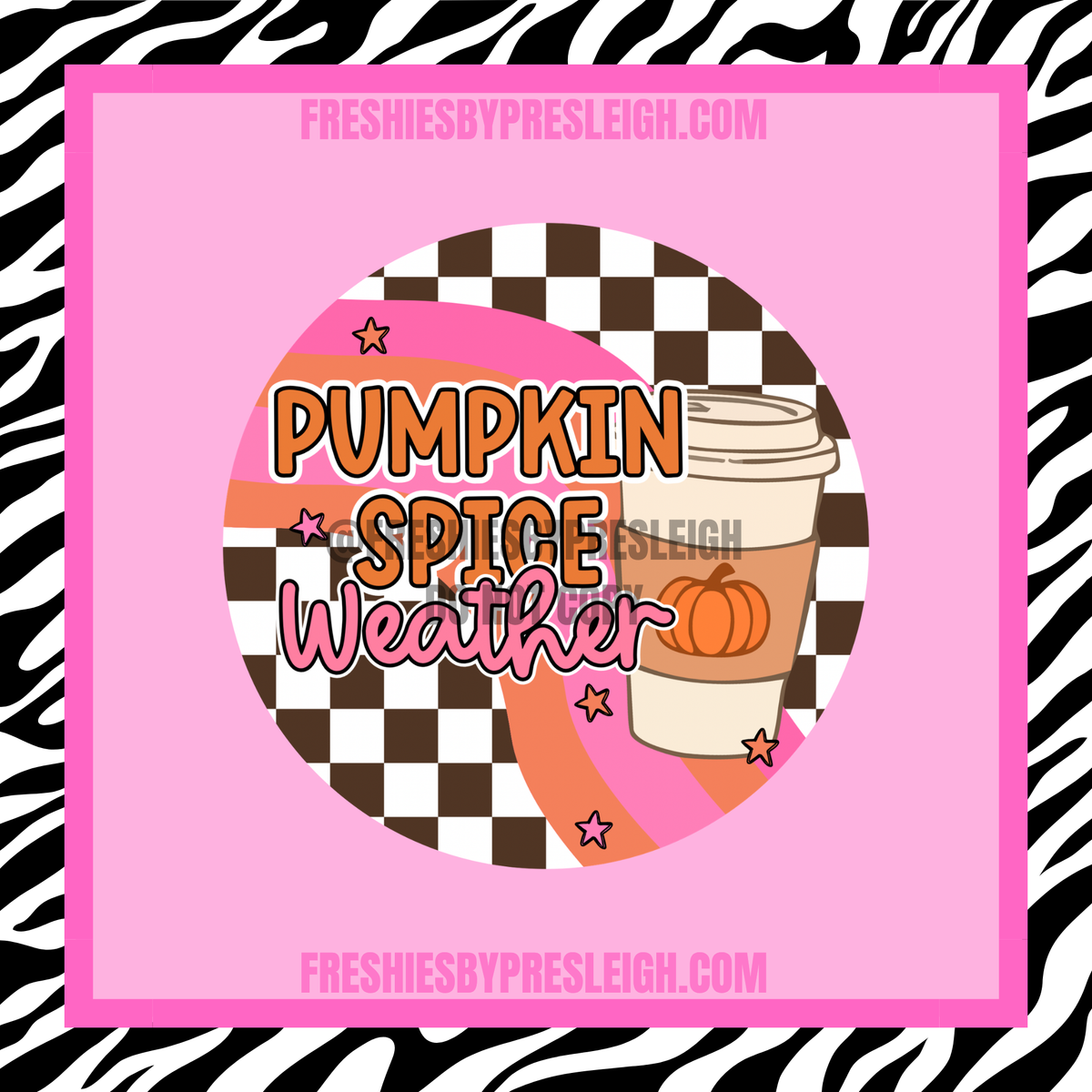 Pumpkin Spice Weather Freshie Cardstock