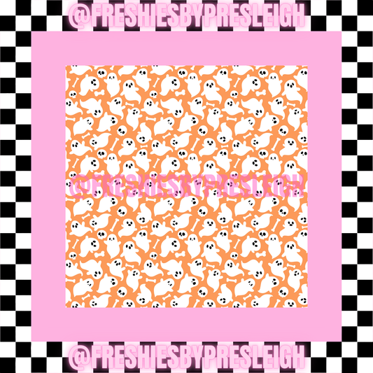 Orange Ghosties Freshie Card Stock