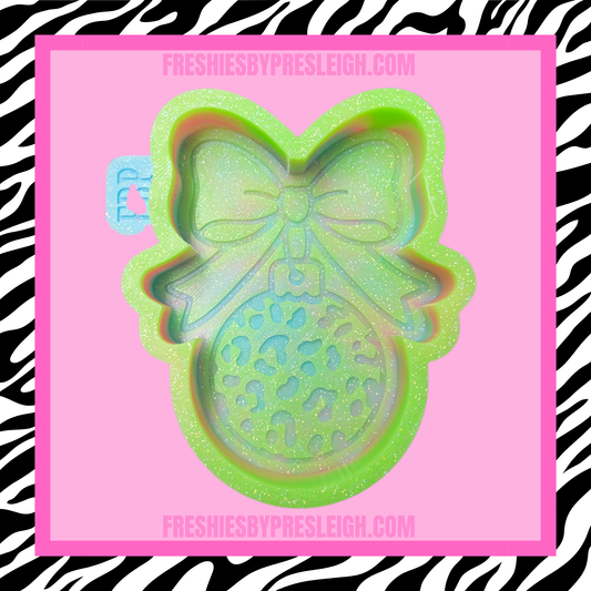 Leopard Bow Ornament Freshie Mold