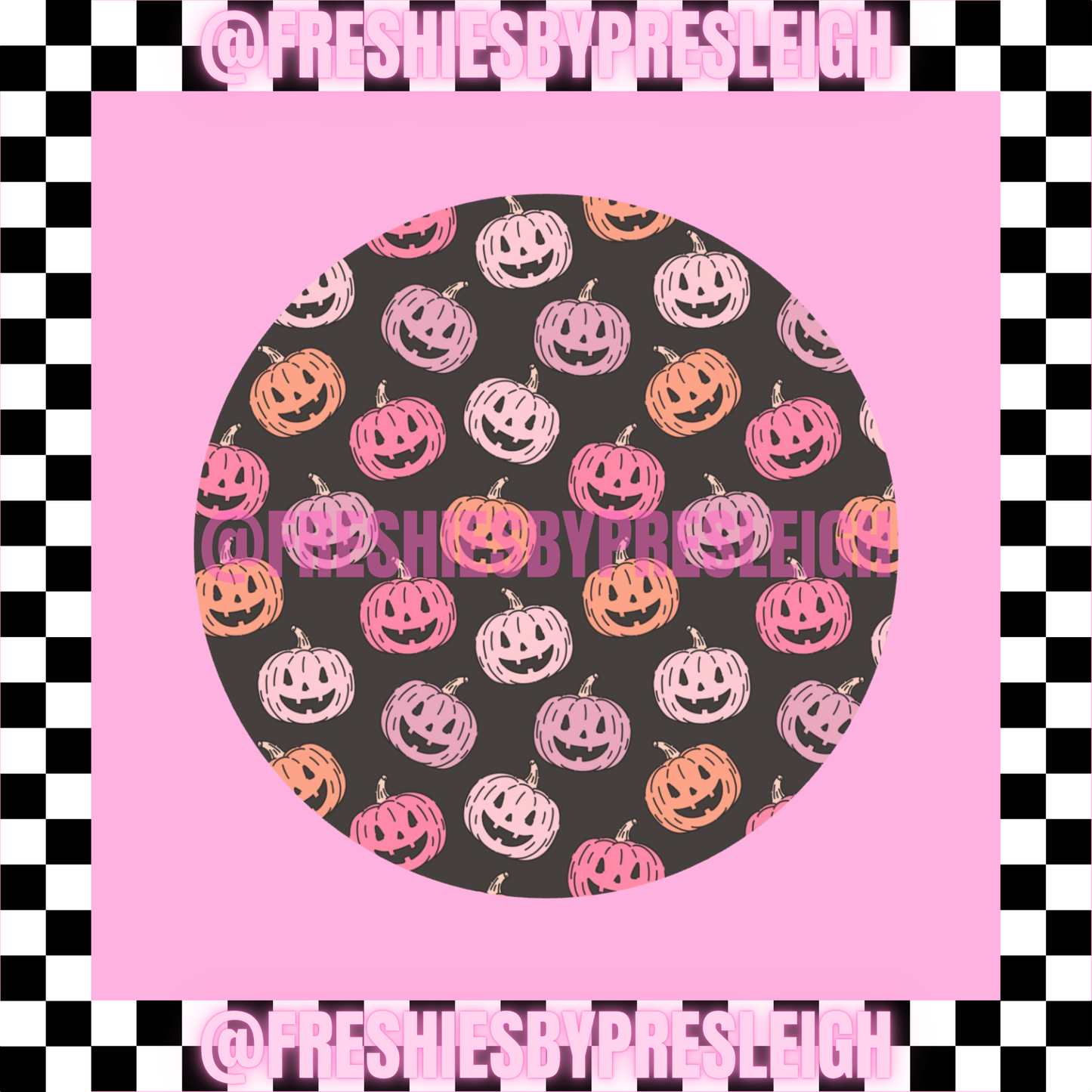 Smiley Pumpkins Freshie Card Stock