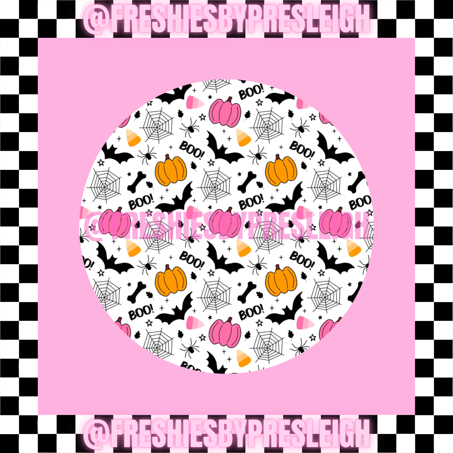 Halloween Boo Freshie Card Stock