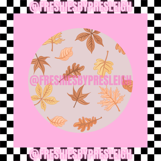 Fall Leaves Freshie Card Stock