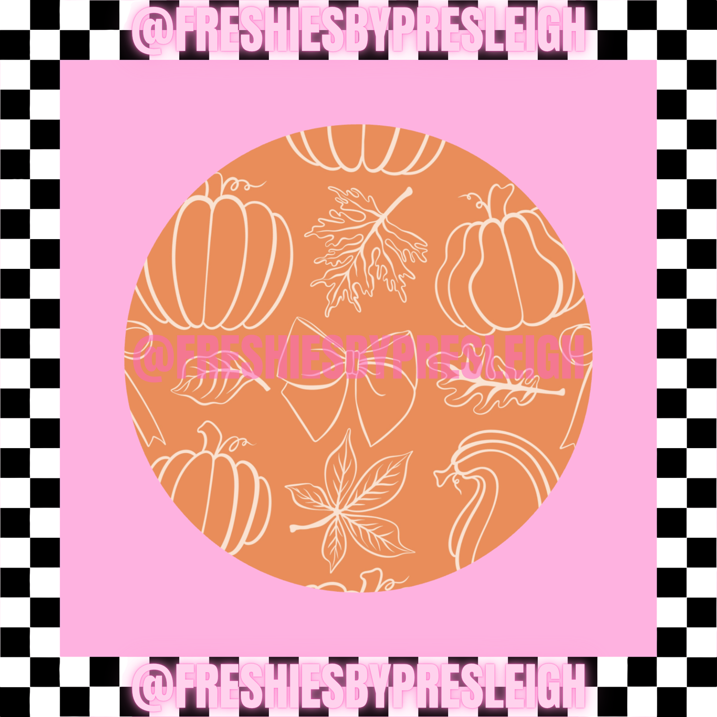 Pumpkin Sketch Freshie Card Stock