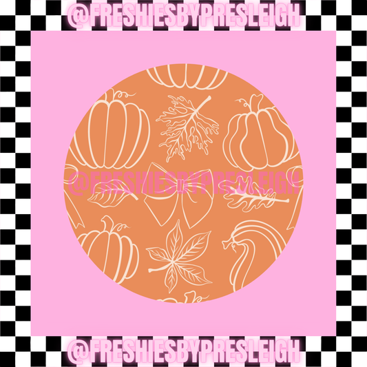 Pumpkin Sketch Freshie Card Stock
