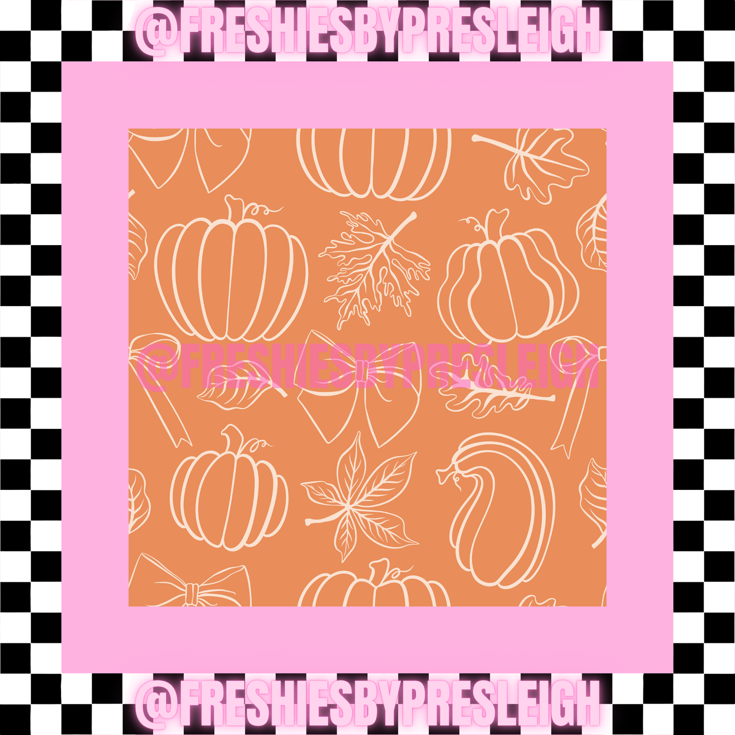 Pumpkin Sketch Freshie Card Stock