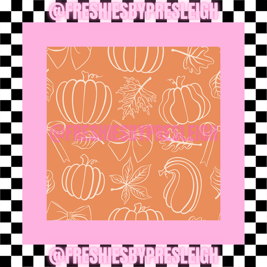 Pumpkin Sketch Freshie Card Stock